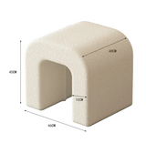 NNEOBA Modern White Vanity Chair for Kids and Adults
