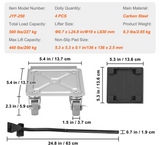 NNEOBA 4pcs Industrial Machinery Mover - 360° Rotation, Heavy Furniture Transport