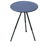 NNEOBA Folding Round Table Portable Telescopic Outdoor Three-legged Dining Table with lamp holder