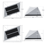 NNEOBA Double-Sided Silicon-Coated Pyramid Tent