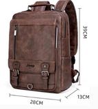 NNEOBA Large Leather Backpack for Men