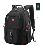 NNEOBA Swiss-Style Waterproof Laptop Backpack with USB Charge Port