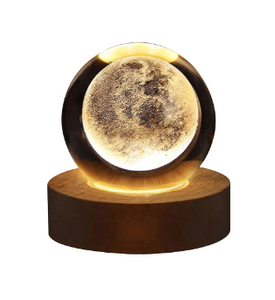 NNEOBA 3D LED Night Light Galaxy Crystal Ball