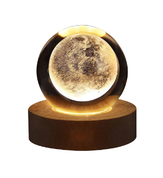 NNEOBA 3D LED Night Light Galaxy Crystal Ball