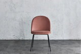 NNETB Light Luxury Velvet Dining Chair Modern Leisure Chair with Backrest Pink