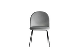 NNETB Light Luxury Velvet Dining Chair Modern Leisure Chair with Backrest Grey