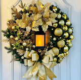 NNETM Snowman Fruit Nut Christmas Wreath