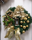 NNETM Snowman Fruit Nut Christmas Wreath