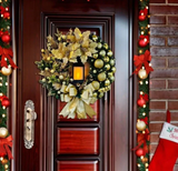 NNETM Snowman Fruit Nut Christmas Wreath