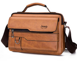 NNEOBA Men's High-Quality PU Leather Crossbody Messenger Bag