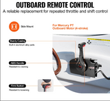 NNEOBA Boat Throttle Control Side Mounted Outboard Remote Box