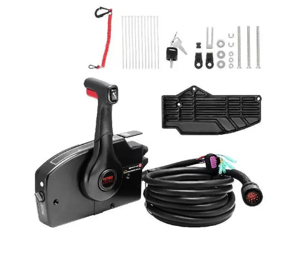 NNEOBA Boat Throttle Control Side Mounted Outboard Remote Box