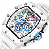 NNEOBA Fashion Casual Multifunctional Waterproof Silicone Tape Quartz Watch
