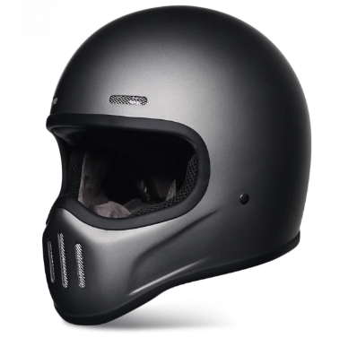NNEOBA Motorcycle FBR Full Face Retro Helmet