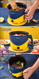 NNEOBA Multifunction Mini Electric Rice Cooker and Saucepan