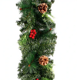 NNEOBA LED Pine Cone Christmas Garland Decoration