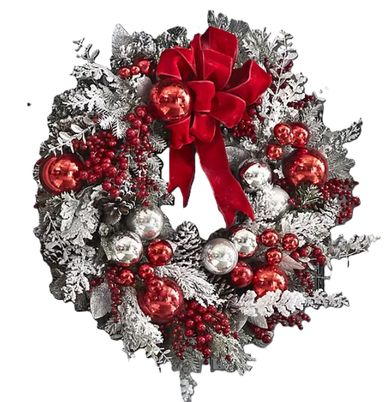 NNEOBA Christmas Wreath Rattan Set for Doors