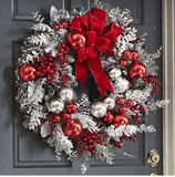 NNEOBA Christmas Wreath Rattan Set for Doors