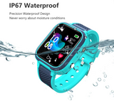 NNEOBA Kids 4G Smartwatch GPS Video Call Waterproof (Blue)
