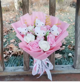 NNEOBA Kawaii Hello Kitty Cat Dolls Bouquet