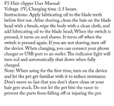 NNETM Pet Grooming Clippers with LED Light Support