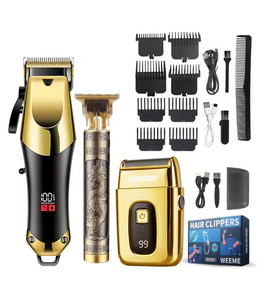 NNETM 3pcs Men's Electric Hair Clippers Kit