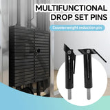 NNEOBA 2pcs 9.5mm Weight Stack Pin – Heavy Duty Gym Locking Pin for Fitness Equipment