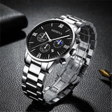 NNEOBA 4PCS Men's Stainless Steel Quartz Watch Set (W118-A)
