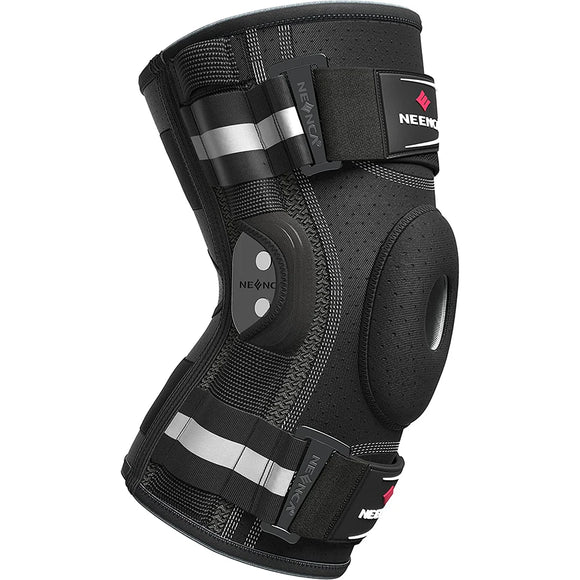 NNEOBA Knee Brace with Copper Side Stabilizers XL Medical Knee Support Black