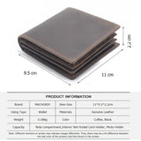Genuine Leather Men's Short Wallet