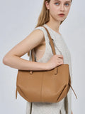 NNEOBA Genuine Leather Soft Tote Bag