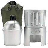 NNEOBA Camping Water Cup with Storage Pouch Silver