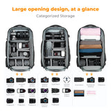 NNEOBA Camera Backpack with Tripod Strap Outdoor Black