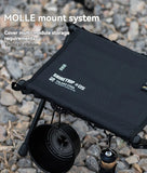 NNEOBA Ultra-Light Folding Storage Stool Camping Seat Black