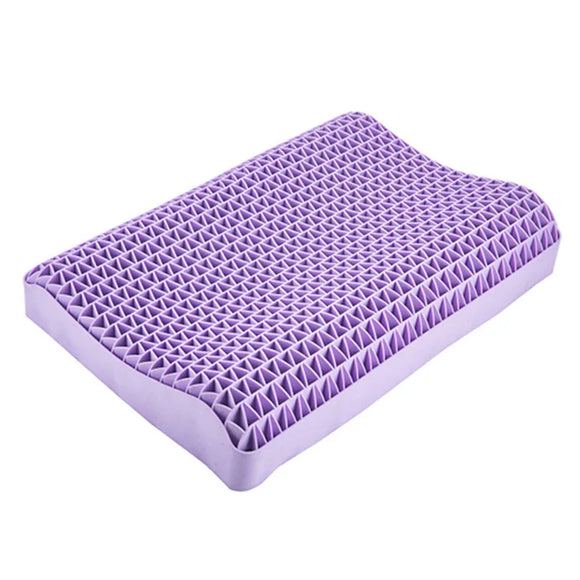 NNEOBA Breathable TPE Pectin Cervical Neck Pillow Zero Pressure Purple