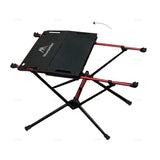 NNEOBA Transparent Tactical Camping Table Black