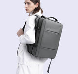NNEOBA Expandable Laptop Backpack Grey