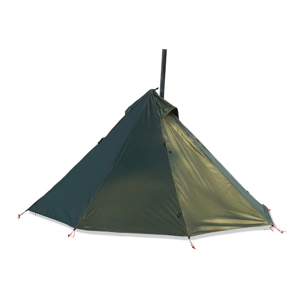 NNEOBA Tipi Hot Tent with Chimney Window Bushcraft Green