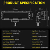 NNEOBA 6-Inch 6D 7D LED Work Light Bar