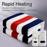 NNEOBA Electric Blanket with Striped Printing