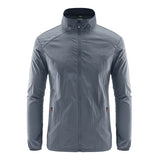 Men's Lightweight Windbreaker Jacket – UV Protection Outdoor Hooded Coat