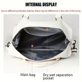 NNEOBA 2 Piece Travel Duffel Bag Set White