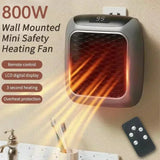 NNEOBA Wall Mounted Mini Bathroom Heater with Remote