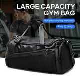 NNEOBA 40L Foldable Sports Gym Travel Duffel Bag Black