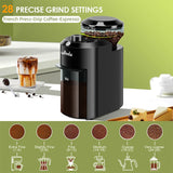 NNEOBA Electric Burr Coffee Grinder with 28 Grind Settings