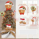 4PCS Gingerbread Man Christmas Tree Ornaments