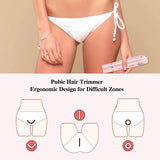 NNEOBA 2 in 1 Electric Bikini Trimmer & Facial Shaver Waterproof Pink