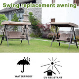 NNEOBA Swing Canopy Replacement Top Cover Waterproof Sun Protection for Outdoor