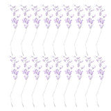 NNEOBA 50-Piece Purple Crystal Droplet Bouquet | Home & Party Decoration Set