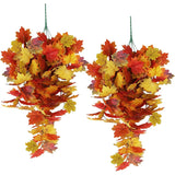 2-Piece 75CM Artificial Maple Leaf Garland
